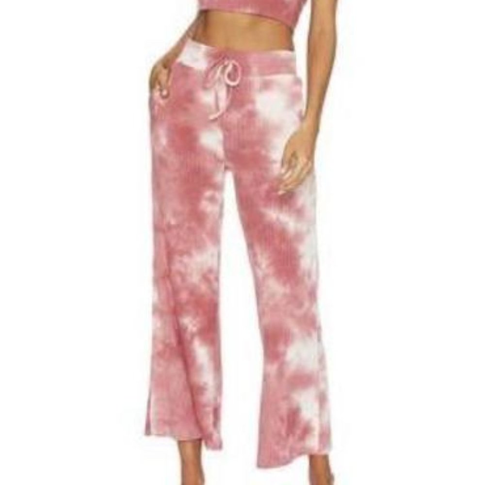 Beach Riot Hailey Lounge Pant Orchid Smoke Tie Dye